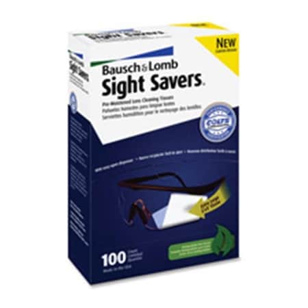 Bausch + Lomb Bausch & Lomb Inc BAL8574GM Pre-Moistened Lens Cleaning Tissues; 100-BX BAL8574GM